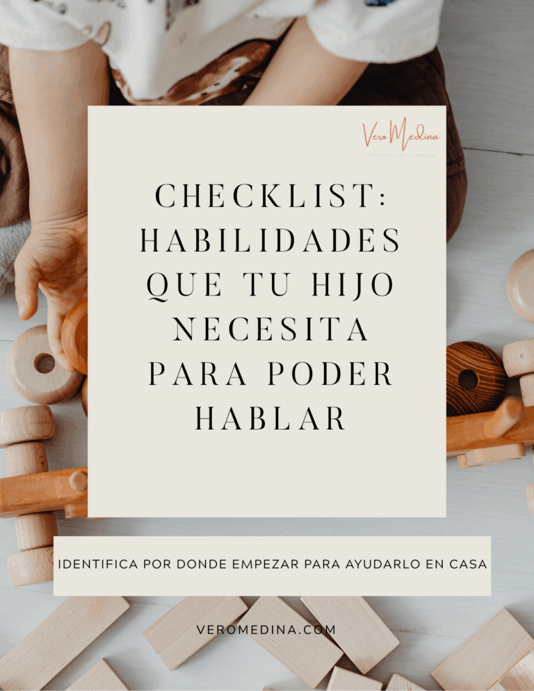 Foto checklist habilidades hablar Vero Medina