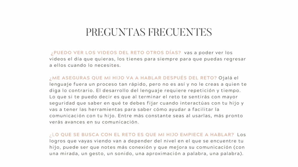 Sales page preguntas frecuentes 1 Vero Medina